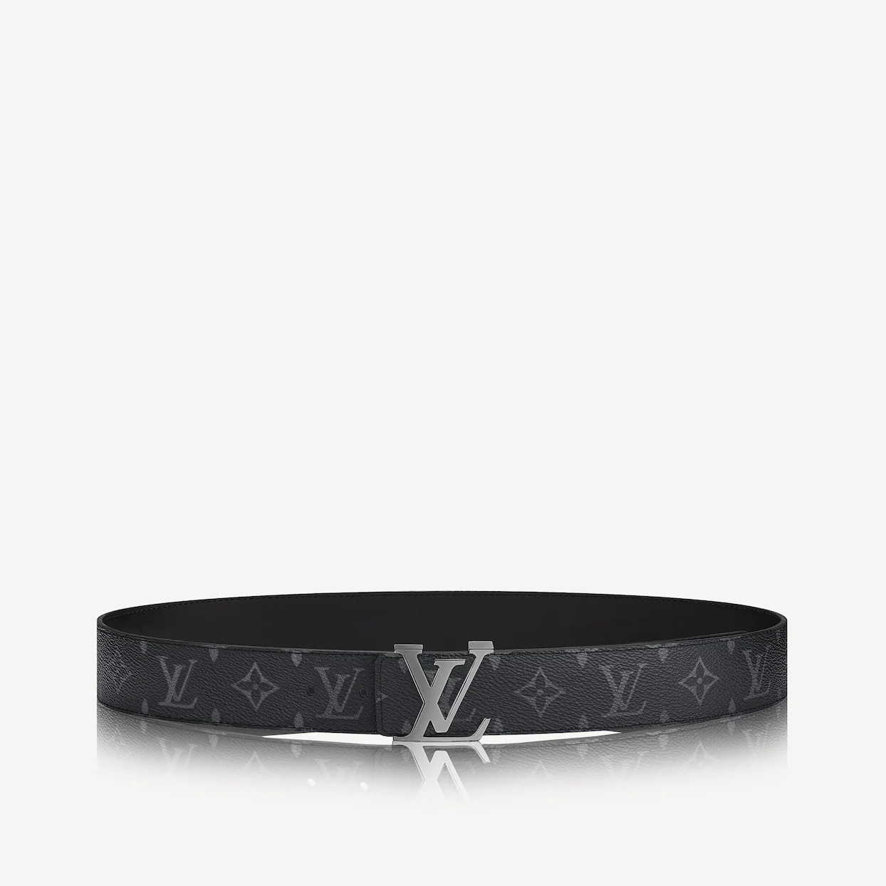 Louis Vuitton Initials Shape Belt Monogram 40MM Absolute Black in